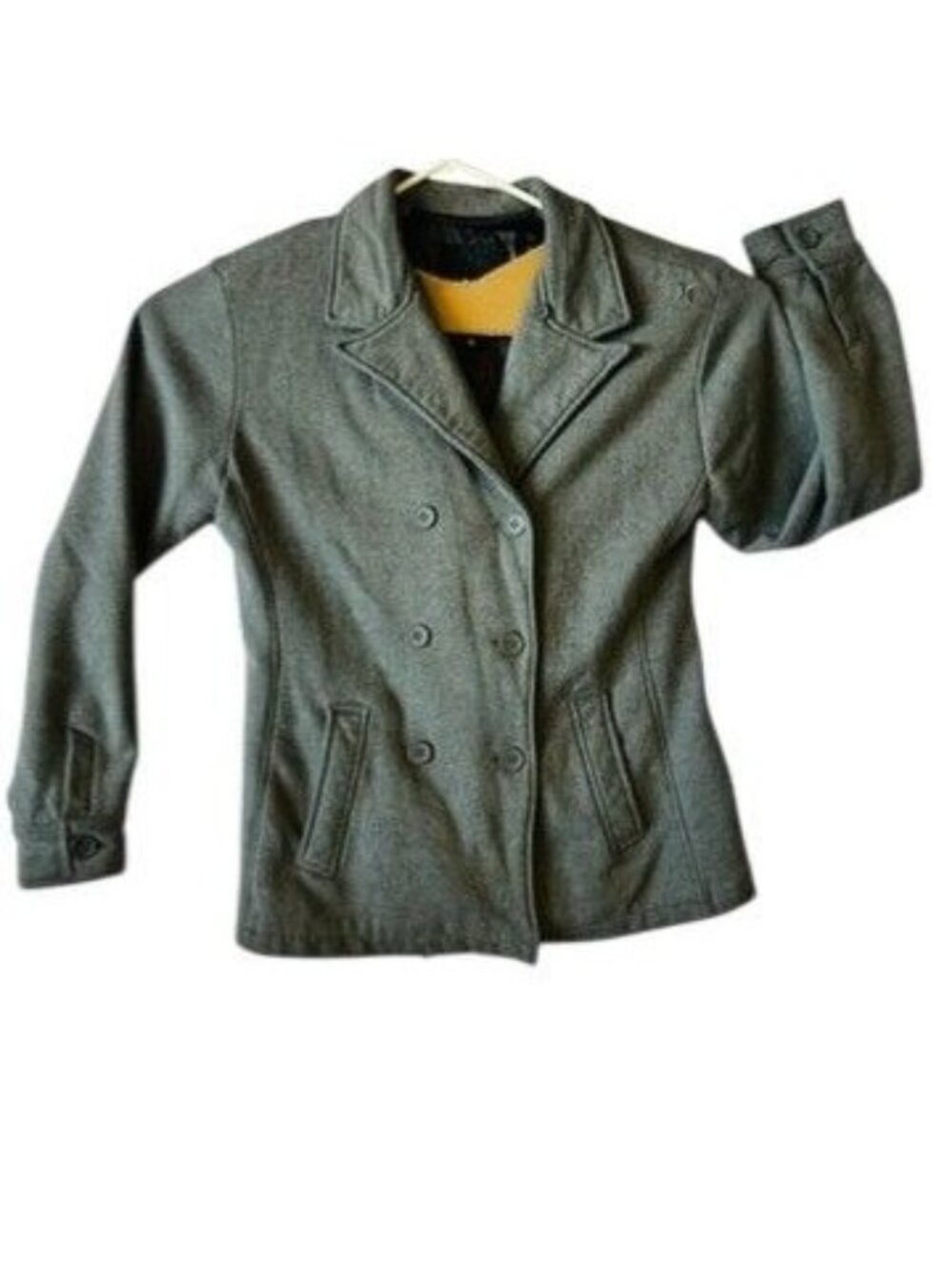 Hurley jacket, double breasted, long sleeve, button front